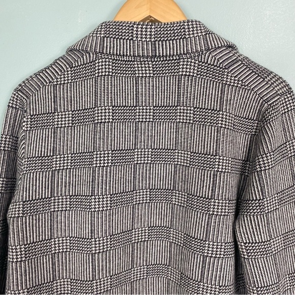 J‎ Crew Sophie Open Front Sweater Blazer Glen Plaid Wool Blend Sz M - Picture 6 of 6